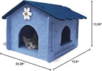 Lukamoo® Cute Cat House (Oceanic Cottage, Large)