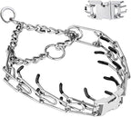 Dog No Pull Collar, Adjustable Size with Quick Release Buckle Dog Collar for Small Medium Large Dogs (with Extra Link and Caps)