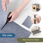 KEYIDE Couch Cat Scratch Protector 79 x 16 Cat Scratcher Wall Climbing from Cat Claws for DlY Tower Post Cat Tree (Grey)