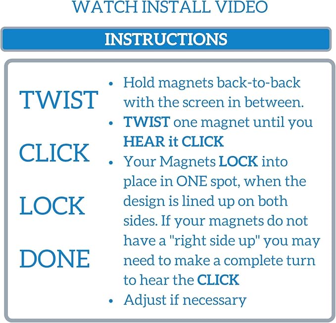 Screen Door Magnets Double Sided – Keep People, Kids, and Dogs from Running into a Screen Door. Saver - Robbins Aria Hummingbird