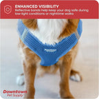 Downtown Pet Supply Step-in Dog Harness – No Pull, Adjustable Padded Mesh with Reflective Trim, Secure Buckle Strap – Comfortable & Breathable Small Dog Harness, Large, Cobalt