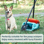 Dog Poop Bags with Handle,fit for Swivel Bin Pooper Scooper,Cornstarch Based Heavy Duty and Leak-Proof Waste Bags for Dog & Cat Litter(100 Count Extra Large 2.6 Gallon,Unscented)