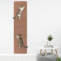 71" X 15.8" Thickened Cat Wall Climbing Carpet, Extra Large Cat Wall Scratcher Mat Imitation Sisal Wall Mounted Cat Scratcher with 16 pcs Fixed Nails for Indoor Furniture Couch Sofa Protection(Coffee)