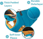 Gooby Padded Vest Dog Jacket - Solid Pink, Small - Warm Zip Up Vest Fleece Jacket with Dual D Ring Leash Water Resistant for Small to Medium Dogs