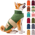 KYEESE Dog Coat Thick Pets Clothes with Pocket Warm Pet Winter Puffer Coat with Leash Hole Waterproof Dogs Jacket with Fleece Lined Soft Pet Sweater for Cold Weather Windproof Dog Coats for Small Dogs
