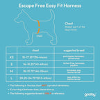 Gooby Escape Free Easy Fit Harness - Black, Small - No Pull Step-in Patented Dog Harness with Quick Release Buckle for Small to Medium Dogs