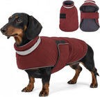 KAMA BRIDAL Dog Winter Coat Warm Padded Puppy Jacket Windproof Water Resistant Clothes for Small Medium Large Pets Christmas Sweater Outfit Vest(Red, S)