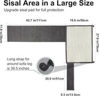 Large Size Cat Scratch Sofa Protector,27.5inch*19.6inch Sisal Couch Protector from Cats/Dogs Scratching for Big Arm Sofa use (Dark Grey/Left Handed)