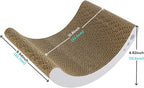 3 in 1 Cat Scratching Board, Reversible Infinity Style Cat Scratcher, Cardboard with Double-Sided Usability,Textures Design U-Shaped Corrugated