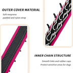 Martingale No Pull Dog Collar for Large Medium Small Dogs, Heavy Duty Nylon Reflective Adjustable Anti Pull Slip Collar with Buckle for Training Walking S Black Hot Pink
