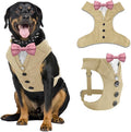 AVERYDAY Dog Tuxedo for Wedding Outfit, Dog Suit and Tie Costumes for Birthday, Halloween, Cosplay, Christmas Party, Pet Formal Wear with Bowtie, Tux for Medium Large Dogs, Bulldog, Labrador, Husky