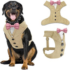 AVERYDAY Dog Tuxedo for Wedding Outfit, Dog Suit and Tie Costumes for Birthday, Halloween, Cosplay, Christmas Party, Pet Formal Wear with Bowtie, Tux for Medium Large Dogs, Bulldog, Labrador, Husky