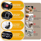 Martingale Collar for Dogs, Reflective No Pull Dog Collar for Large Medium Dogs, Adjustable Anti Pull Dog Collar for Training Walking, Heavy Duty Nylon Slip Collar with Buckle 2 Inch Wide L Black