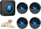 Dog Door Bell, Wireless Dog Doorbells for Potty Training – Dog Bells to Go Outside, 1000Feet Range, Waterproof Button, 55 Melodies & 5 Notification Modes (4 Buttons)