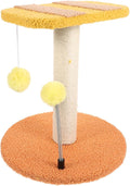 Adorable Indoor Cat Scratching Post with Honeybee Design Vertical Floor Scratcher Made of Sturdy Sisal Small Space-Saving Cat Tree and Play Tower for Kittens