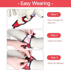 Dog Harness for Small Dogs and Leash Set, Honeycomb Grid, Reflective Lightweight Harness & Anti-Twist Pet Lead Multi Color, Size: XS-S-M. (M, Black & Red)
