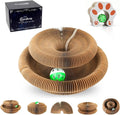 Kitty Kurlz Accordion Magic Organ Cat Scratcher Toys for Indoor Cats - Cardboard Cat Scratching Board Ball Scratcher Pad 1 Pack