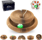 Kitty Kurlz Accordion Magic Organ Cat Scratcher Toys for Indoor Cats - Cardboard Cat Scratching Board Ball Scratcher Pad 1 Pack