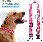 Rhea Rose 1 Inch Replacement Collar Strap Shock Collar with 2 Holes, Compatible with Nearly All Brands and Models of Underground Electric Dog Fences and Training Collars, Pink Camo