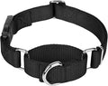 Martingale Collar for Dogs with Quick Release Buckle, Heavy-Duty Solid Color Nylon Training Collars - Adjustable No-Slip Design for Medium & Large Dog