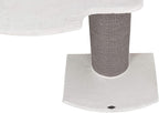 TRIXIE Acadia 63-in Cat Tower with Wall Supports, Oversized Sisal Scratching Post, Three Platforms, Removable Bed, Gray