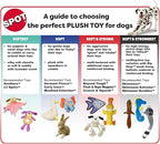SPOT Skinneeez Crinklers Stuffless Goat Dog Toy, 23 Inch Plush with Crinkle and Squeaker, Tug Toy for Medium and Large Dog Breeds