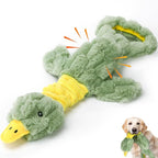 Large Plush Squeaky Dog Toys, Interactive Tug of War Puppy Toys for Indoor Play - Duck Stuffed Dog Toys with Soft Fabric for Small, Medium, and Large Pets