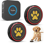 ChunHee Dog Bells for Door, Wireless Dog Doorbell for Potty Training, Dog Bells to Go Outside, Dog Potty Bell with Waterproof Button, 55 Chimes & Adjustable Volume