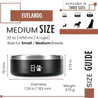 EVELANDO® 64 oz - 8 Cups Stainless Steel Dog Bowl – Triple-Insulated Pet Dish Keeps Water Cold & Food Warm – BPA-Free, Non-Slip Base – Durable & Elegant Feeding Bowl for Small & Medium Dogs & Cats