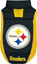 Pets First Pets NFL Licensed Dog & Cat Vest Pet Puffer Down Coat Jacket, Team Color, Large US