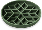 OHMO Slow Feeder Dog Bowls(Camo Green, 7.3") for Medium Small Large Breeds,Non-Slip Slow Feeder Cat Bowl with Suction Cup, Durable Food-Grade Silicone, Anti-Chocking and Anti-Bloat