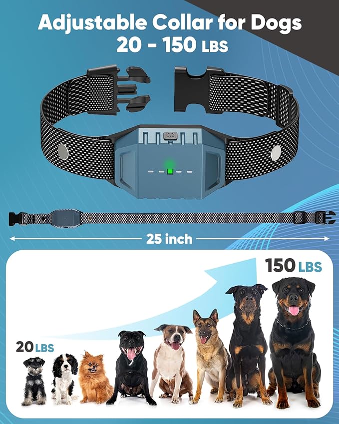 Remote Training Collar 3000FT Range – Rechargeable Waterproof Receiver, Adjustable Beep & Vibration Levels, Long Distance Control for Small Medium Large Dogs