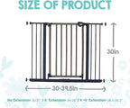 Regalo SAFETY 39" Extra Wide Wood Accent Baby Gate, Pressure Mount for Doorways & Bottom of Stairs, Babies, Toddlers & Pets, Ages 6–24 Months, TESTED & TRUSTED, AMERICAN DESIGNED, FAMILY OWNED