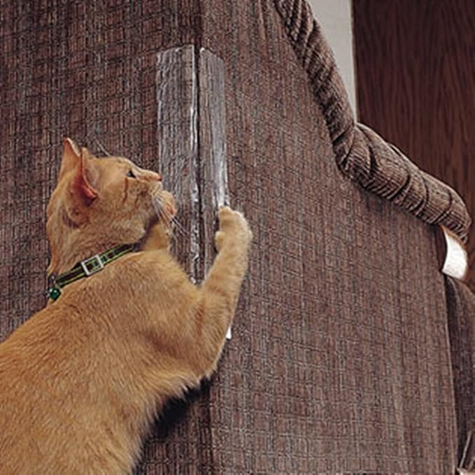 FindTape Cat Scratch Deterrent Tape [Double-Sided]: 2 in. (48mm actual) x 90 ft. (Transparent)