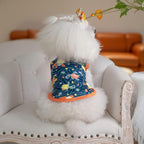 CuteBone Dog Shirts 2-Pack Soft Pet Clothes Breathable Summer Vest for Small Puppy and Stretchy Cat Apparel 2BX11L