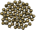 50Pcs 14mm Small Bronze Jingle Bell 5/9inches Mini Vintage Craft Bell Antique Brass Tinkle Bell for DIY Jewelry Pet Collar Dog Cat Toy Christmas Wedding Door Decoration