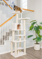 Armarkat Cat Tree Model B7801, Alabaster, 32"(L)X27"(W)X78"(H)