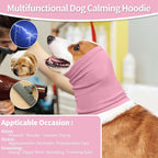 Nanaki Dog Calming Hoodie with Ear Wraps for Anxiety Relief - Ear Protection for Dogs during Fireworks, Warp, or Grooming