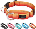 Martingale Collar for Dogs with UTX Buckle Reflective Ombre Nylon Dog Collar for No Pull Training Walking