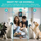 Dog Door Bell for Potty Training, Smart Wireless Doggie Doorbell to Go Outside, 1000 Feet Long Range with IP65 Waterproof Super-Light Touch Button, 60 Melodies & Adjustable Volume (Black)