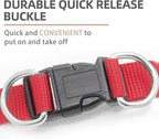 PUPTECK Soft Mesh Dog Harness and Leash Set Step-in Plaid Puppy Padded No Pull Vest Harness for XS Small Medium Sized Dogs Cats Outdoor Walking, Red M