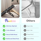 2026 Upgraded Dog Ramp for Couch, Foldable Small Dog Ramp for Sofa, 4 Adjustable Height from 13'' to 21", Portable Stable Pet Step with Non-Slip Pad, Pet Ramps Use for Couch Stairs, Black