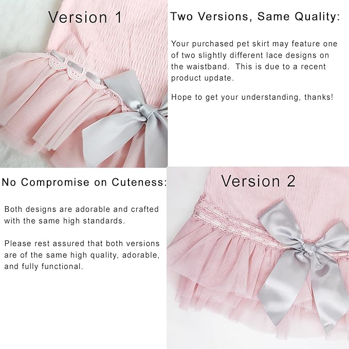 Moorfowl French Bulldog Princess Pink Tutu Dress Summer Vest Gauze Skirt for Pug Corgi Doggie Party Tulle Dress with Bowknot Fashion Outfits (M(Back 12.59"-13.38",Chest 21.25"-22.83"))