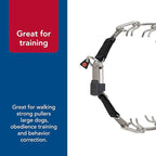 Herm Sprenger - Ultra-Plus Prong Dog Training Collar with ClicLock - Chrome - 3.20 mm x 18" Neck Size; 22" Chain Length