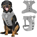 AVERYDAY Dog Tuxedo for Wedding Outfit, Dog Suit and Tie Costumes for Birthday, Halloween, Cosplay, Christmas Party, Pet Formal Wear with Bowtie, Tux for Medium Large Dogs, Bulldog, Labrador, Husky