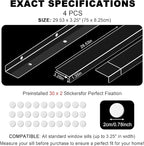 Ultra Clear Window Sill Protector - Scratch & Chew Proof Pet Guard for Dogs & Cats, Easy Install Transparent Ledge Cover, No Residue