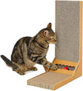 Premium Corrugated Cardboard Cat Scratcher & Perch – Dual-Level Scratch Station for Indoor Cats, Eco-Friendly, Durable & Space-Saving Play Furniture