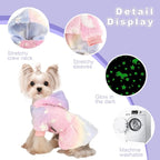 Dog Sweater Fleece Dog Hoodie Winter Puppy Clothes for Small Dogs Boy Girl Pet Hoodies Cold Weather Doggie Coats Fall Doggy Sweatshirt for Chihuahua Yorkie Cat Sweater Costume, Pink Star, XXS