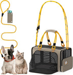 PAWZIDEA Expandable Pet Carrier TSA Airline Approved, 18″×11″×11″ Soft-Sided Top-Load Carriers for Small Dog & 2 Cats Under Seat, Collapsible Puppy & Animal Travel Bag Up to 18lbs, ID Card, Chew-Proof