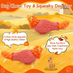WinTour Tough Dog Toys for Aggressive Chewers, Dog Chew Toys for Large Dogs, Turkey Indestructible Squeaky Dogs Toy to Keep Them Busy